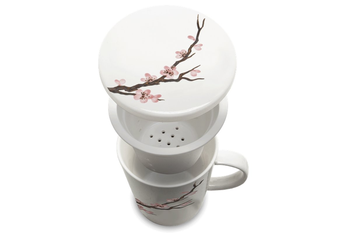 Tasse à thé japonaise en céramique avec infuseur, tasse à thé avec