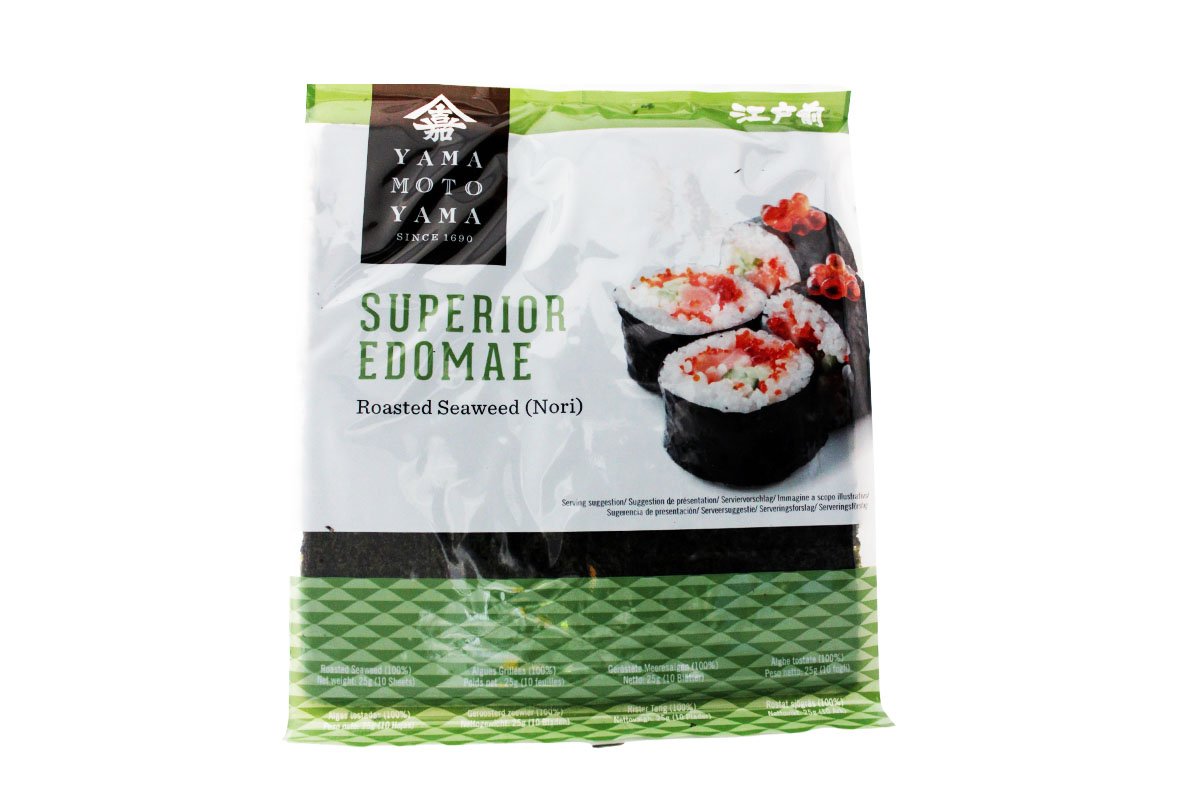 Feuilles d'algue nori pour sushi YAMAMOTOYAMA 25g Corée du Sud