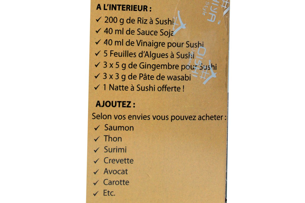 Kit complet sushi maki 4 personnes - Oishiya