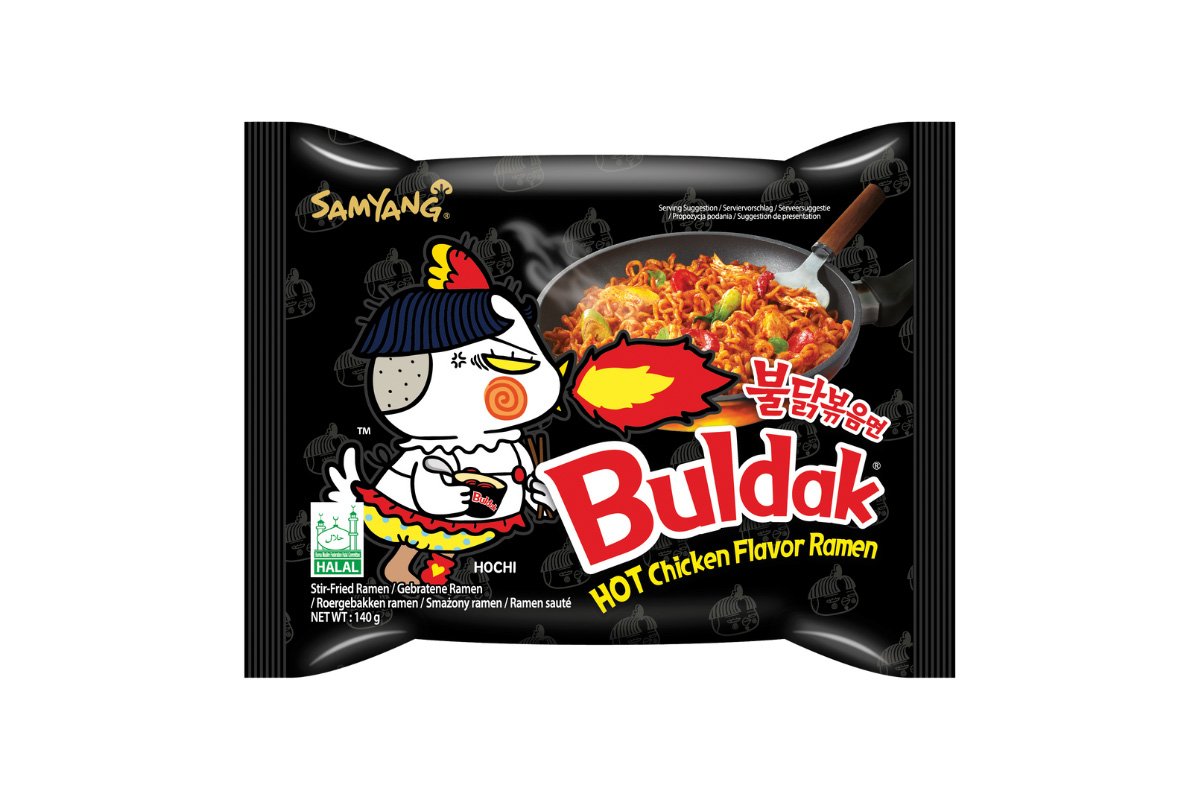 Nouilles ramen cor&eacute;ennes poulet &eacute;pic&eacute; Buldak Samyang - 140g