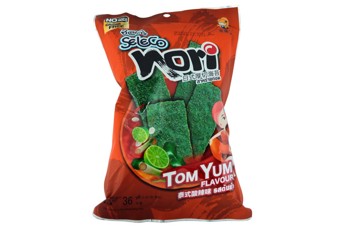 Chips d'algues Nori saveur original 36g - Seleco