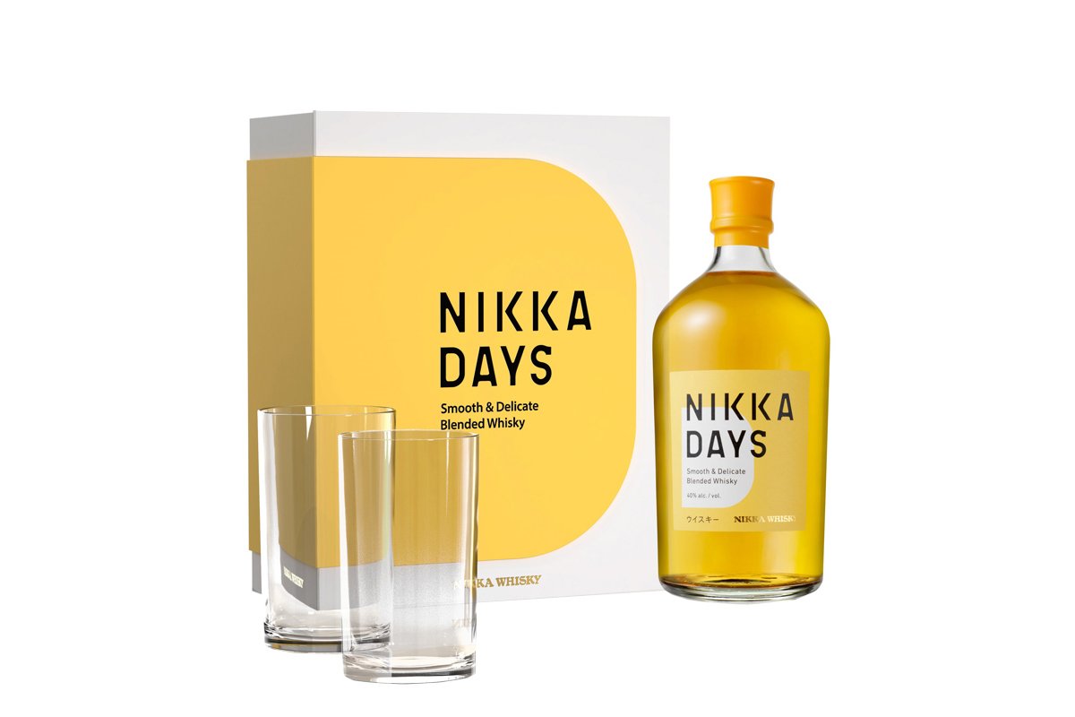 Coffret whisky Nikka Days avec 2 verres