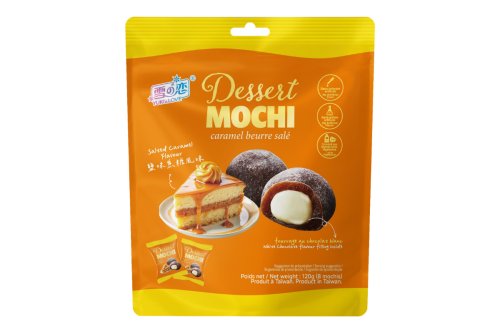 Mochi Yuki & Love saveur caramel beurre sal&eacute; - Daifuku - 8 pi&egrave;ces (120 g)