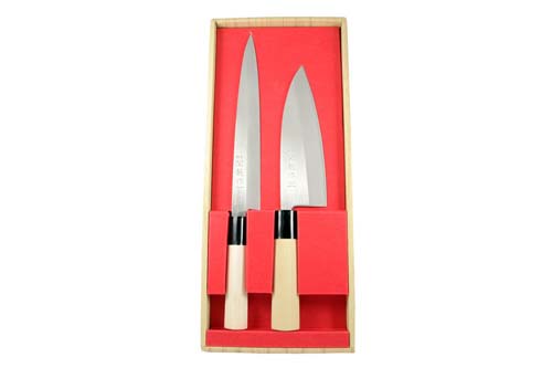 Coffret de deux couteaux japonais - Sashimi 21 cm et Deba 15 cm - Sekiryu Coffret de deux couteaux japonais - Sashimi 21 cm et Deba 15 cm - Sekiryu