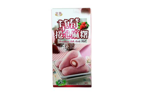 Mochi roll à la fraise et au lait par 5 - 150 g