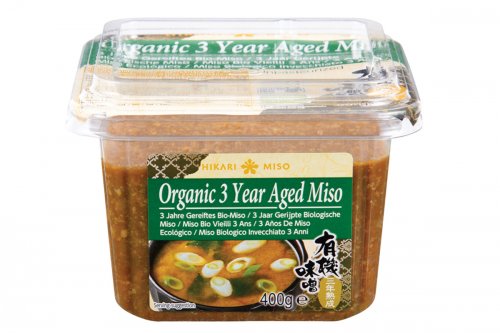 Miso bio vielli 3 ans non pasteurisé et sans gluten - 400g