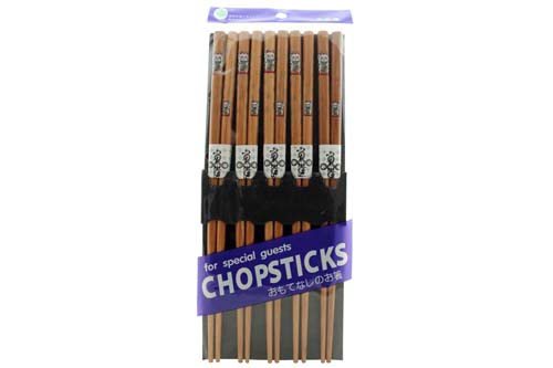 5 paires de baguettes motifs Maneki Neko