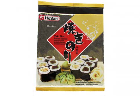 5 feuilles d'algues Nori en sachet