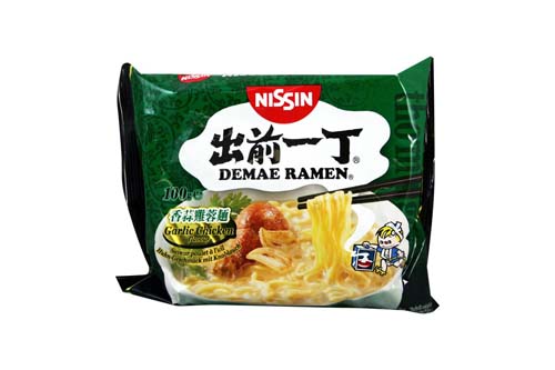 Soupe de nouilles ramen NISSIN - Poulet à l'ail - 100 g