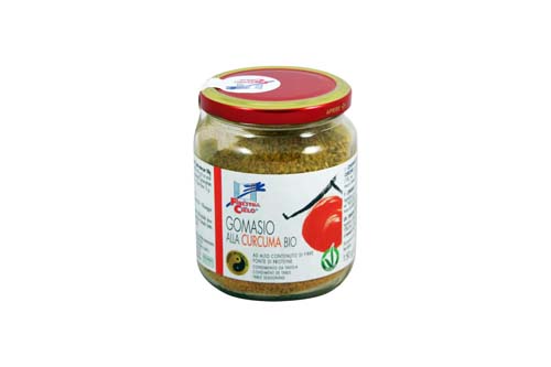 Gomasio Bio au curcuma en pot - 150 g