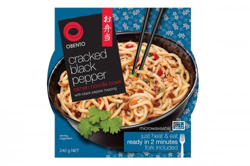 Nouilles ramen instantanées à la sauce soja et poivre noir - 240g Nouilles ramen instantanées à la sauce soja et poivre noir - 240g
