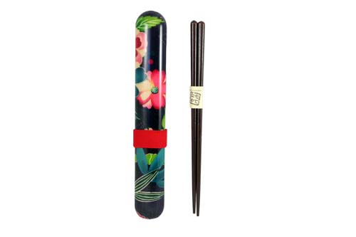 Baguettes Kimono Murasaki avec étui - 18 cm
