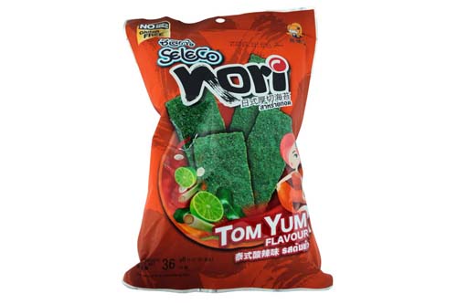 Chips d'algues nori goût Tom Yum - 36g Chips d'algues nori goût Tom Yum - 36g