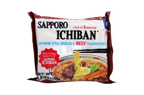Soupe aux nouilles et au boeuf Sapporo Ichiban 100g