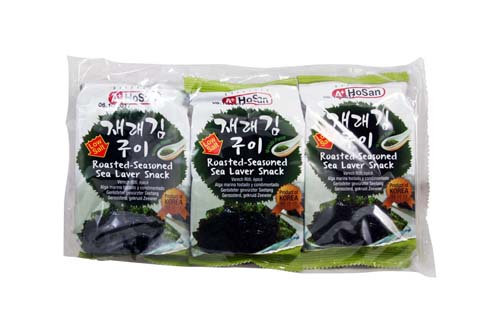 Algues grillées épicées au Wasabi - 3 x 4,5 g