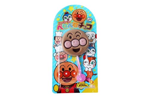 Sucette ronde Anpanman au chocolat au lait - 15g