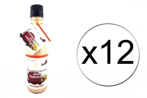Lot de 12 bouteilles de sauce salade au sésame Suki - 12 x 250ml Lot de 12 bouteilles de sauce salade au sésame Suki - 12 x 250ml