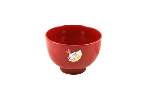 Bol tsugi usagui rouge 10,7 cm