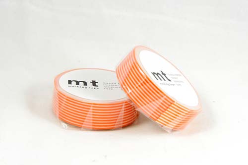 Masking Tape rayures orange Daidai Masking Tape rayures orange Daidai