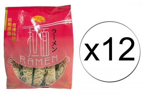Lot de 12 paquets de nouilles ramen sèches Fu Shou – 12 x 500g Lot de 12 paquets de nouilles ramen sèches Fu Shou – 12 x 500g