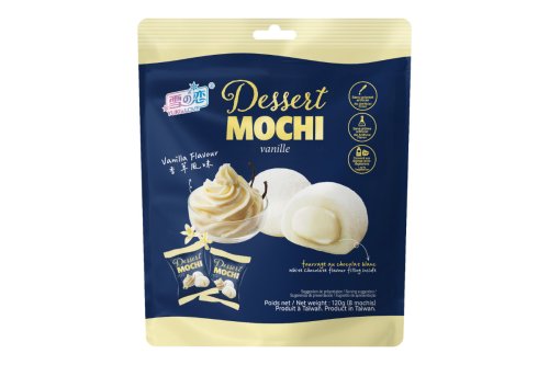 Mochi Yuki & Love saveur vanille - Daifuku - 8 pi&egrave;ces (120 g)