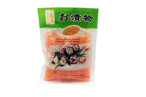 Gingembre mariné rose au vinaigre - 110 g