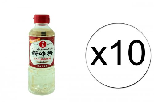 Lot de 10 bouteilles de mirin doux pour sushis 1% - 10 x 400 ml