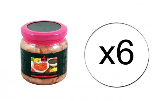 Lot de 6 pots de gingembre mariné rose pour sushis - 6 x 190g