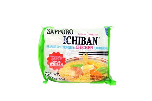 Soupe de nouilles au poulet Sapporo Ichiban