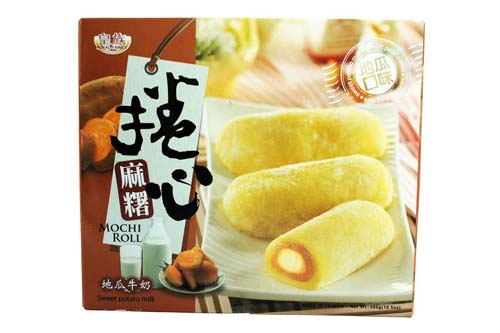 Mochi roll à la patate douce et au lait par 10 - 300g Mochi roll à la patate douce et au lait par 10 - 300g