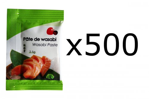 Lot de 500 dosettes de 2,5g de pâte de wasabi Lot de 500 dosettes de 2,5g de pâte de wasabi