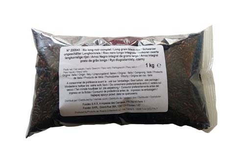 Riz long noir complet 1kg Riz long noir complet 1kg
