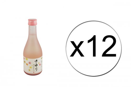 Lot de 12 bouteilles de saké Nigori Sayuri 12,5 % - 12 x 300ml
