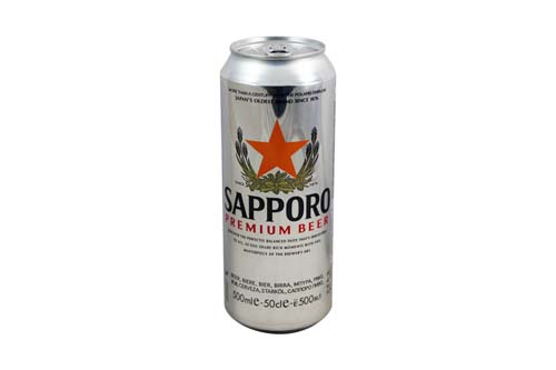 Bière Sapporo 4,7 % en canette de 50 cl Bière Sapporo 4,7 % en canette de 50 cl