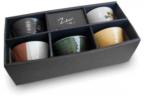 Ensemble de 5 bols Zen - 12cm Ensemble de 5 bols Zen - 12cm