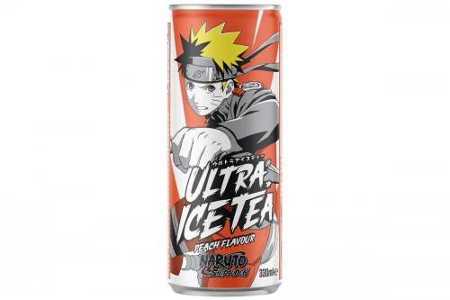 Canette Ultra Ice Tea Naruto thé saveur pêche - 33cl