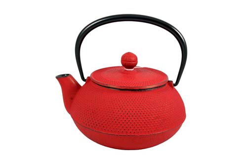 Théière Iwachu Arare rouge en fonte 600 ml