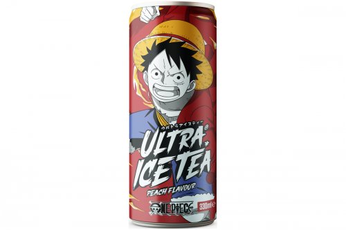 Canette Ultra Ice Tea One Piece Luffy thé saveur pêche - 33cl