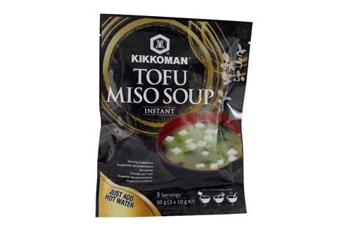 Soupe miso inst. végétarienne - Tôfu frit & wakamé 152g Marukome