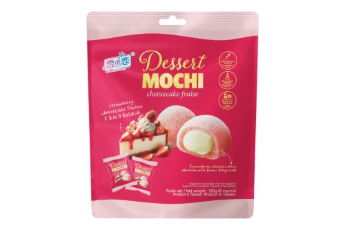 Mochi Yuki & Love saveur cheesecake fraise - Daifuku - 8 pi&egrave;ces (120 g)
